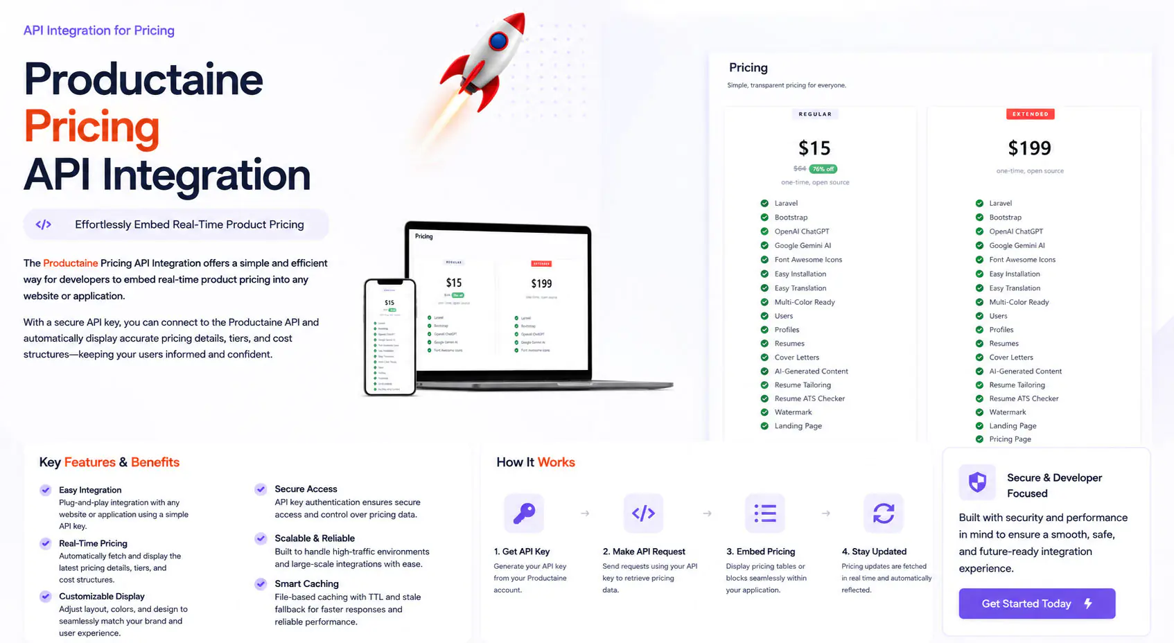 Pricing - API Integration Module for Productaine